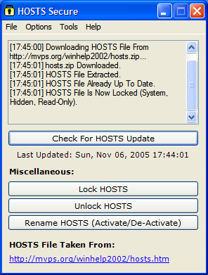 hosts secure