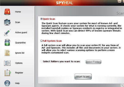 spyheal rogue antispyware