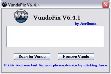 VundoFix - free trojan removal tool