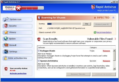 rapidantivirus rogue antispyware