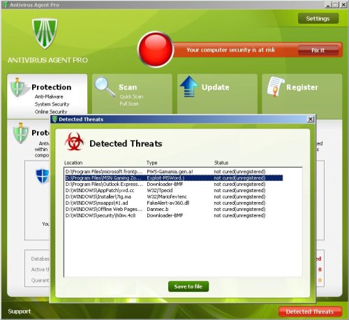 rogue antivirus/antispyware