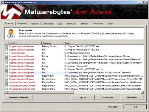 Malware Catcher 2009-mbam
