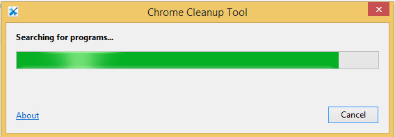 google cleanup tool searching for programs