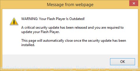 Secure.premiumflashupgrade.com Warning flash player outdated
