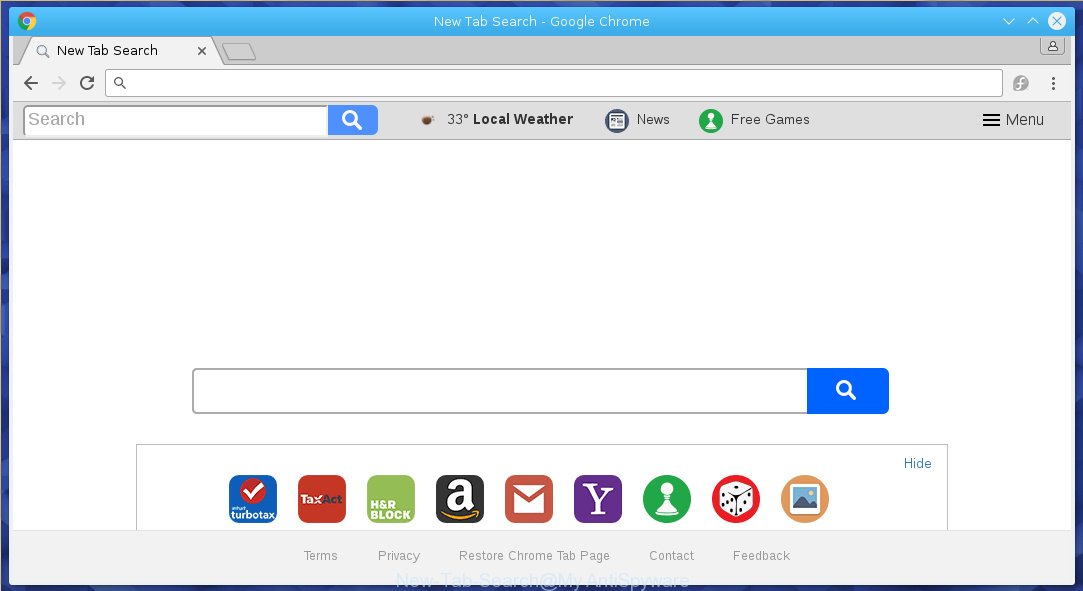 New Tab Search