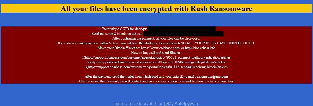 DECRYPT YOUR FILES, Rush ransomware