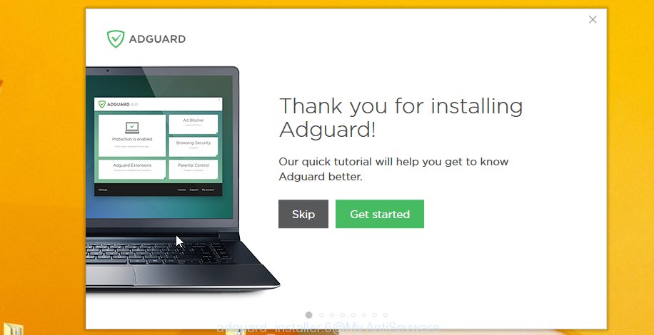 adguard installation is done