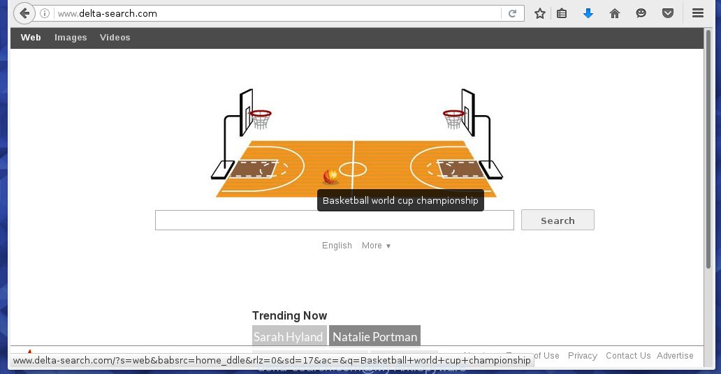 delta-search.com browser hijacker