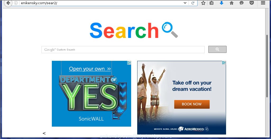 Enikensky.com browser hijacker