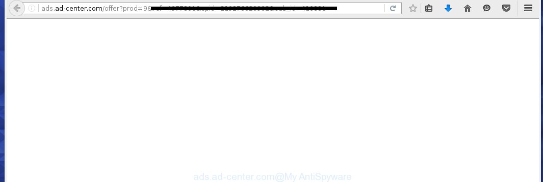 http://ads.ad-center.com/offer?prod=9&ref... redirects on various ads
