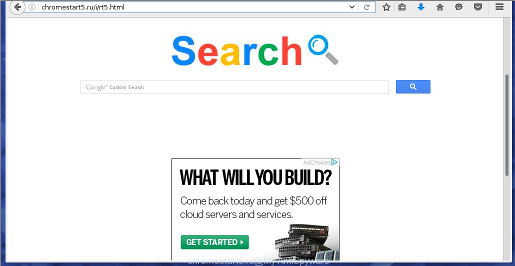http://chromestart5.ru/i/rt5.html replaces a browser's startpage