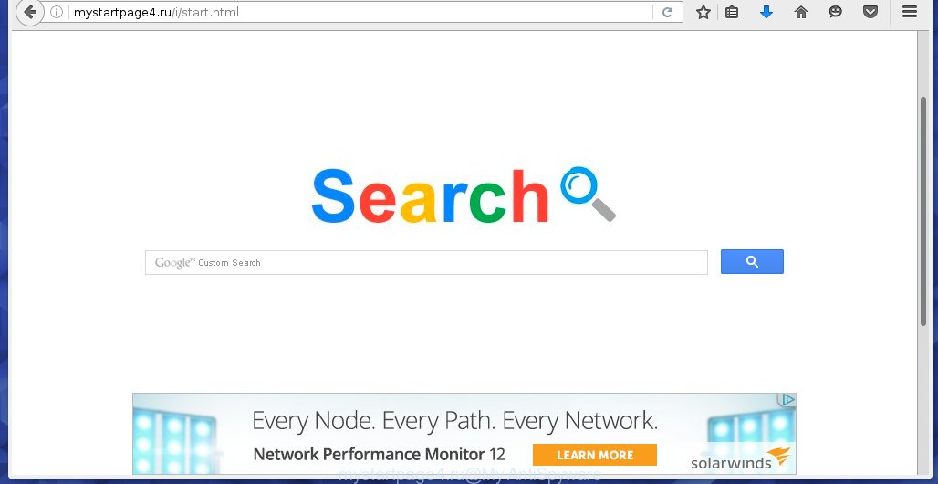 http://mystartpage4.ru/i/start.html replaces a browser's homepage