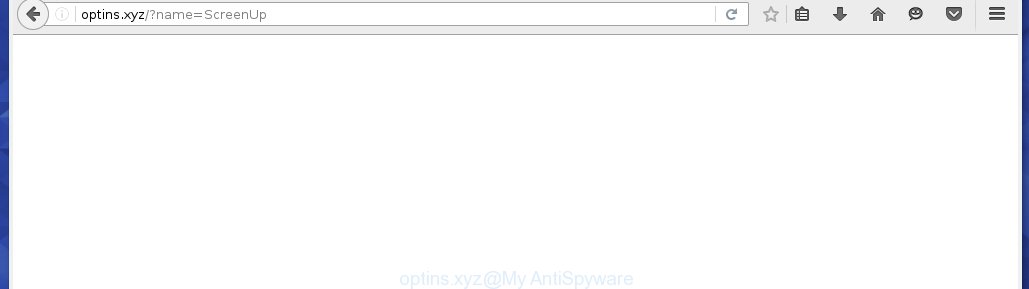 optins.xyz/?name=ScreenUp redirect on various ads