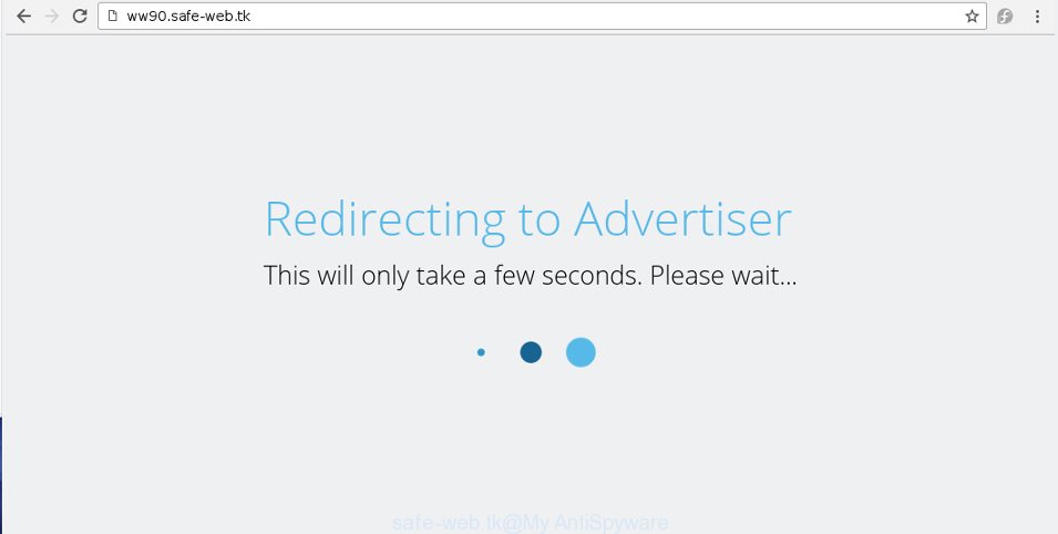 http://ww90.safe-web.tk/ redirects to various ads