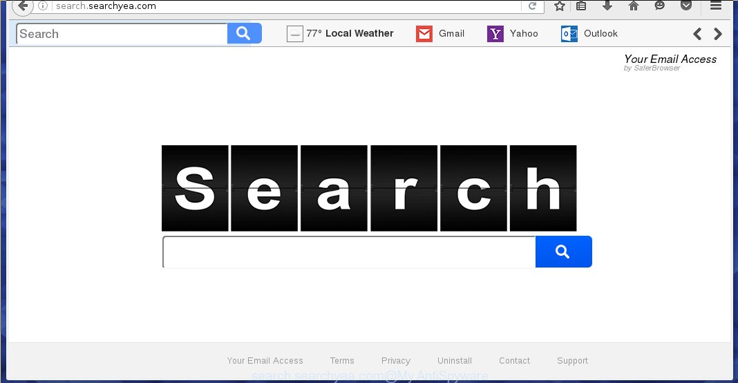 http://search.searchyea.com/ - unwanted homepage