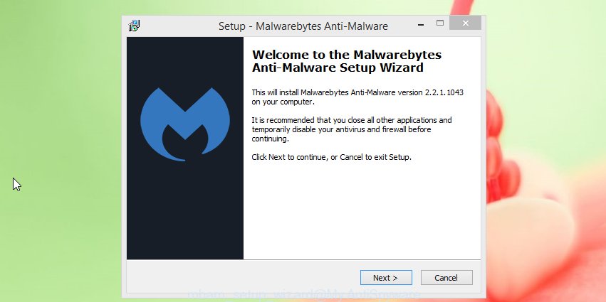 mbam setup wizard