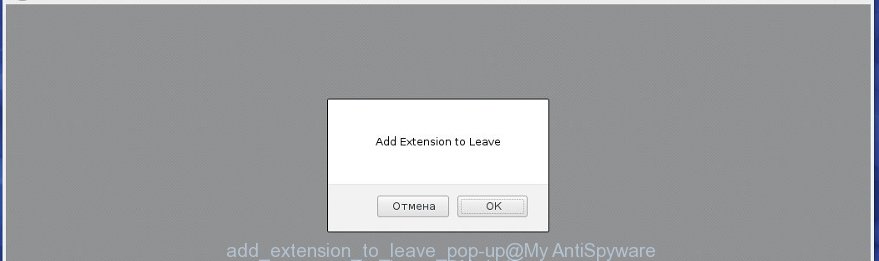 "Add Extension to Leave" pop-up offers to add unknown malicious extension to Chrome
