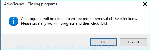 adwcleaner MS Windows10 prompt