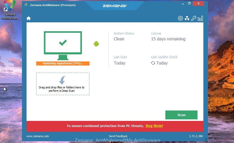 Zemana Anti-Malware (ZAM) scan for ad-supported software that displays misleading 