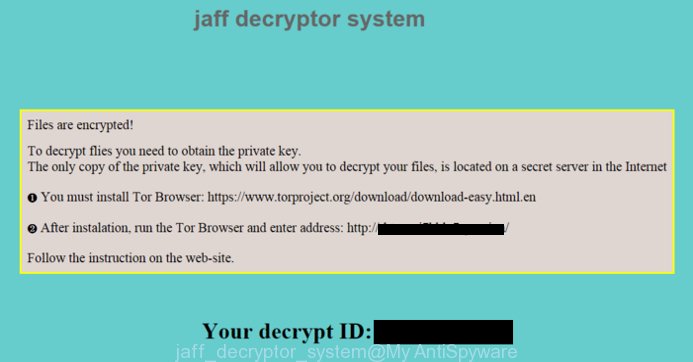 jaff decryptor system