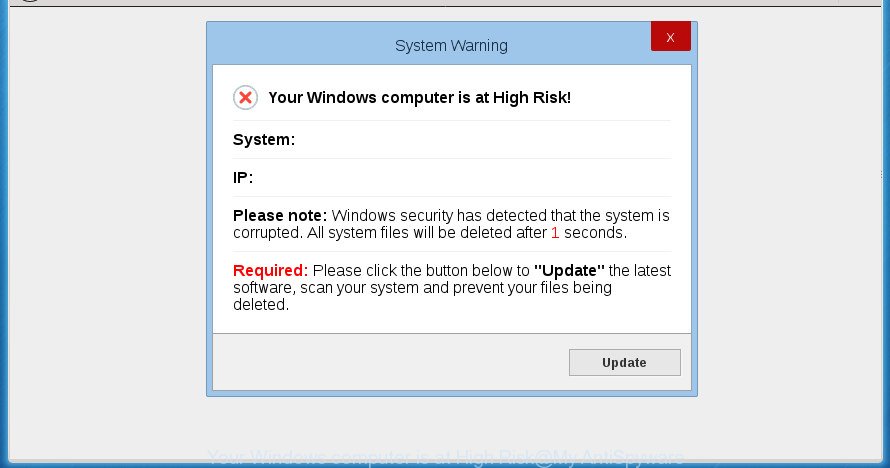 Your Windows computer is at High Risk