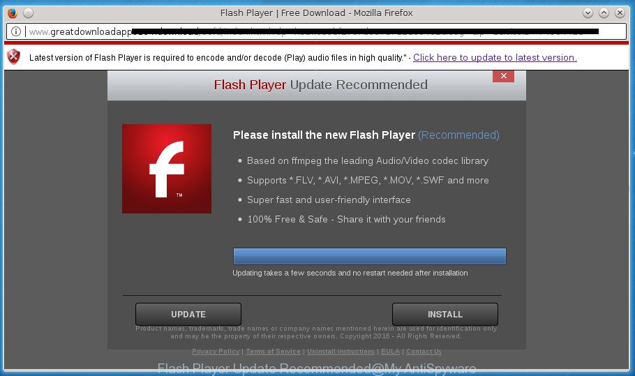 Flash Player Update Recommended