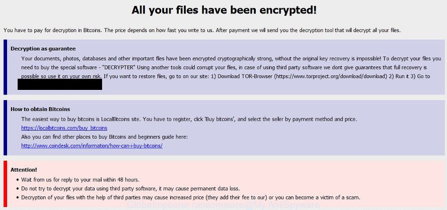 GlobeImposter ransomware