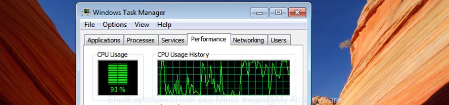 ShellExperienceHost.exe Miner trojan