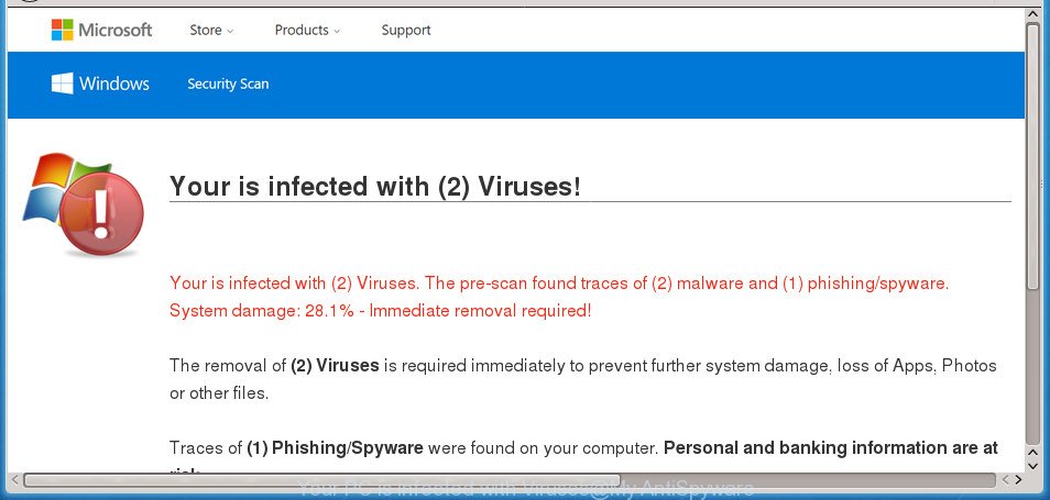 Your PC is infected with Viruses