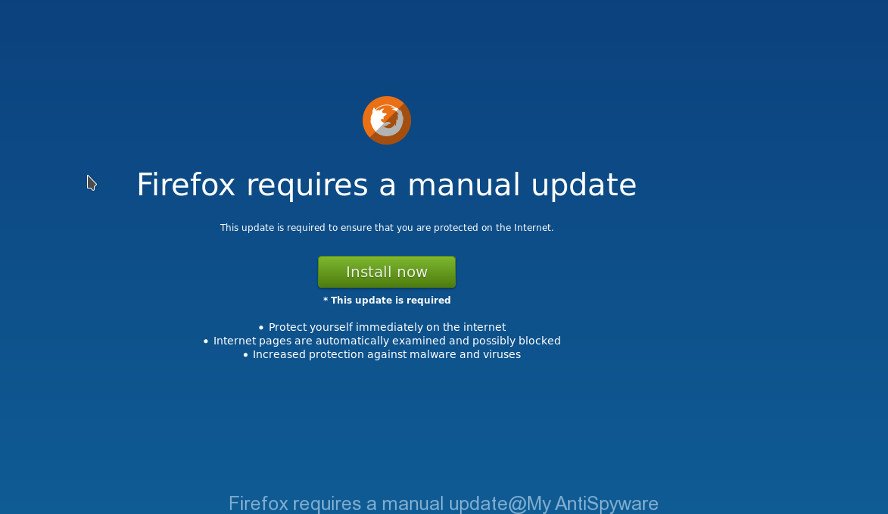 Firefox requires a manual update