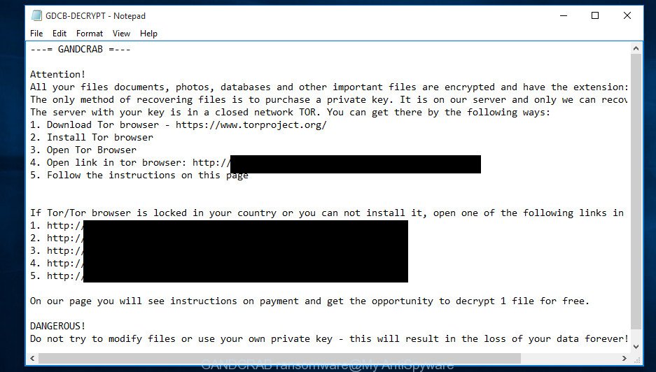 GANDCRAB ransomware
