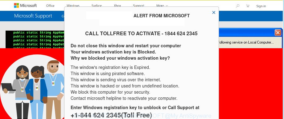 VIRUS ALERT FROM MICROSOFT