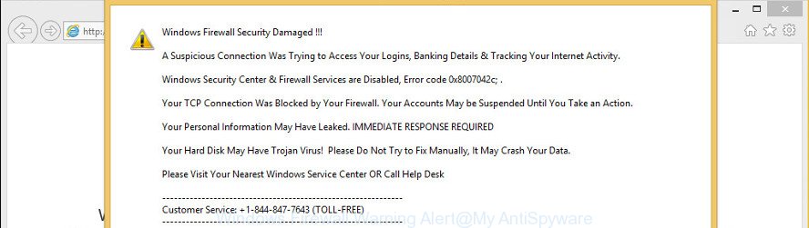 Windows Firewall Warning Alert