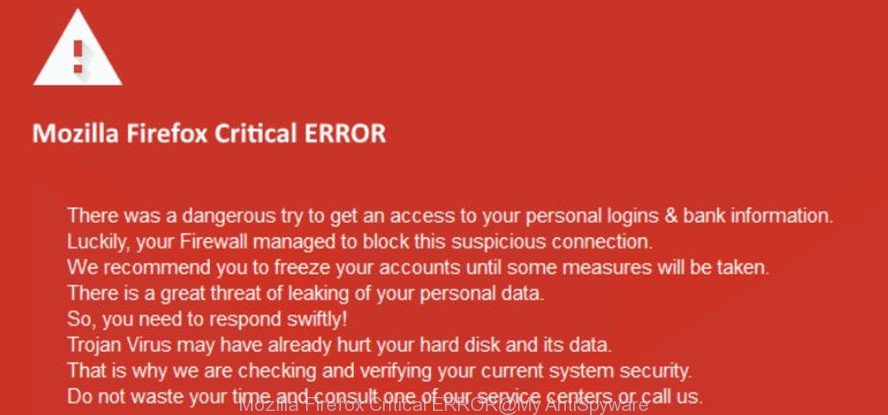 Mozilla Firefox Critical ERROR
