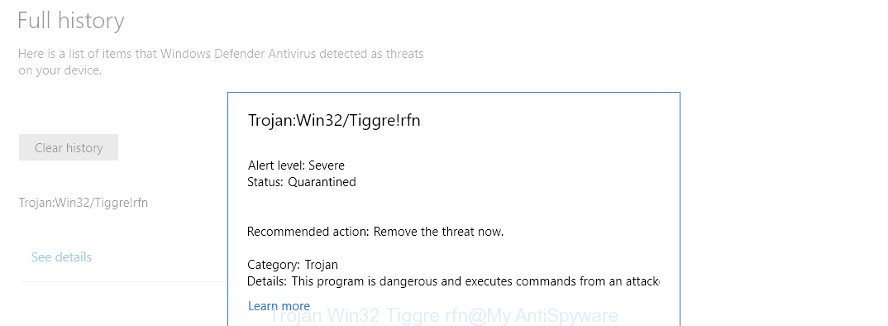 Trojan Win32 Tiggre rfn