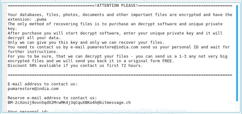 .Puma file extension ransomware
