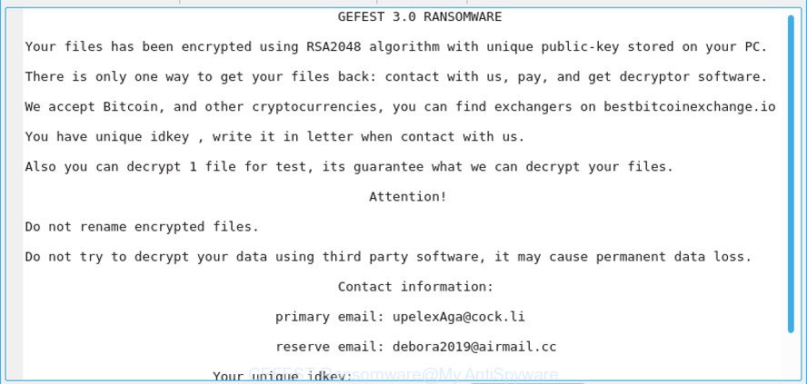 GEFEST Ransomware