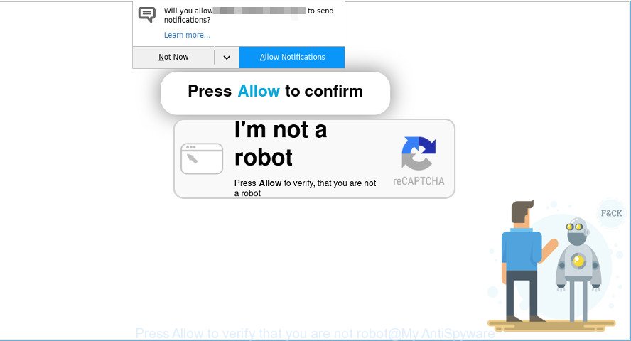 Press Allow to verify that you are not robot