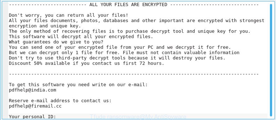 Tfude ransomware