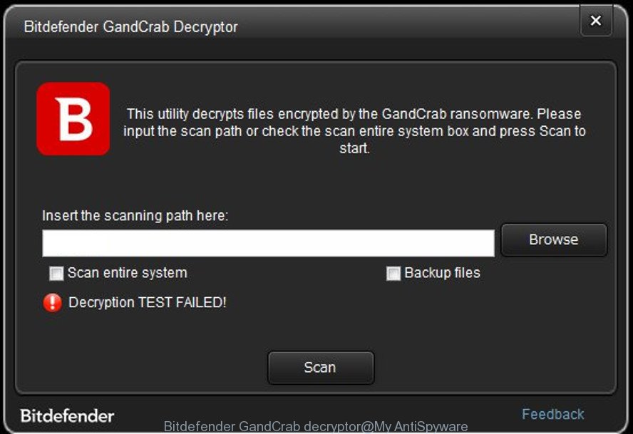 Bitdefender GandCrab decryptor