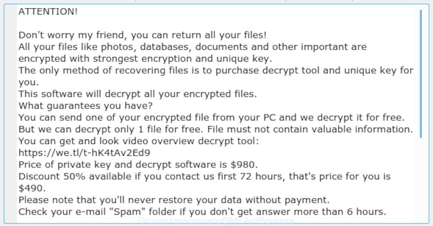 Grovas ransomware