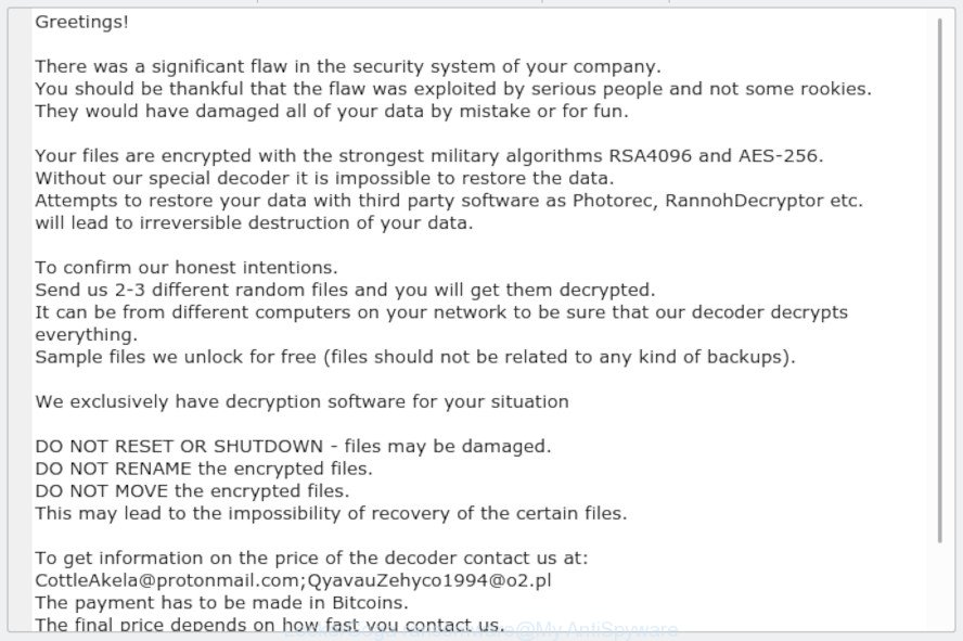 LockerGoga ransomware