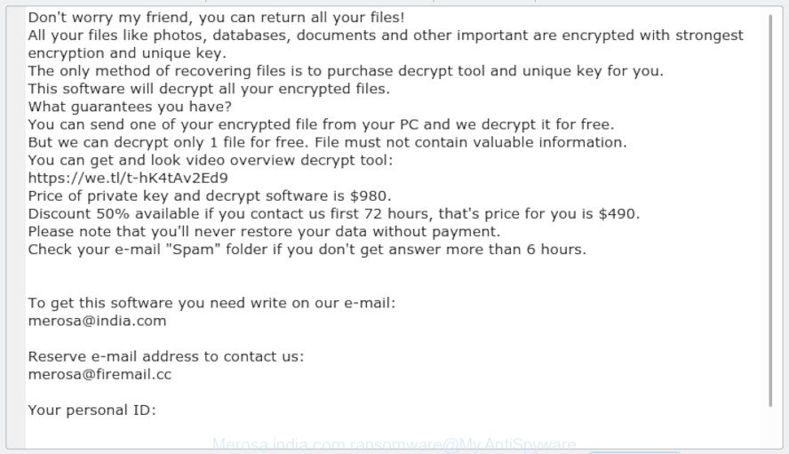 Merosa@india.com ransomware