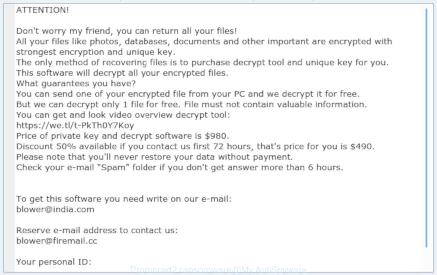 Promorad2 ransomware