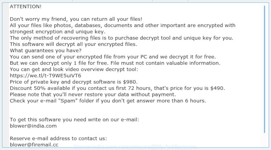 blower.india.com ransomware