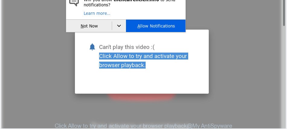 Click Allow to try and activate your browser playback