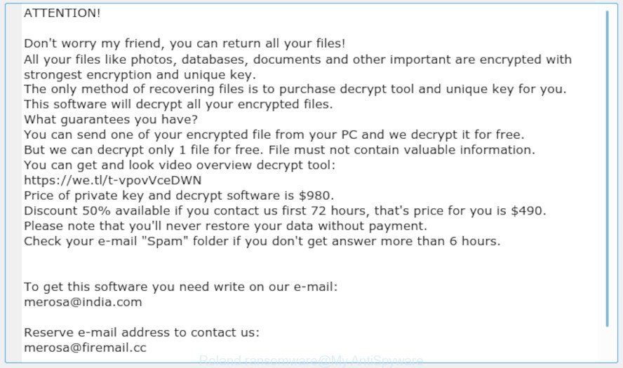 Roland ransomware