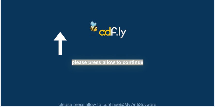 "Please press allow to continue"