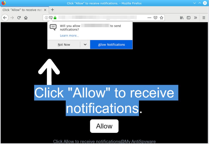 Click Allow to receive notifications