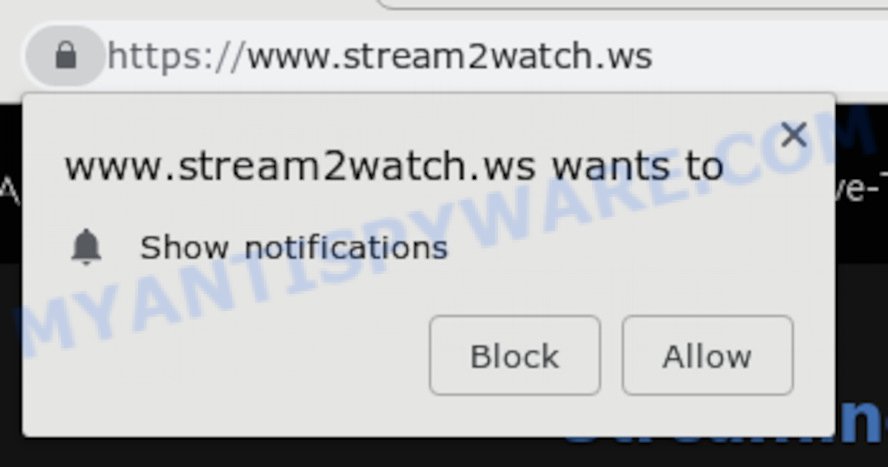 Stream2watch click allow